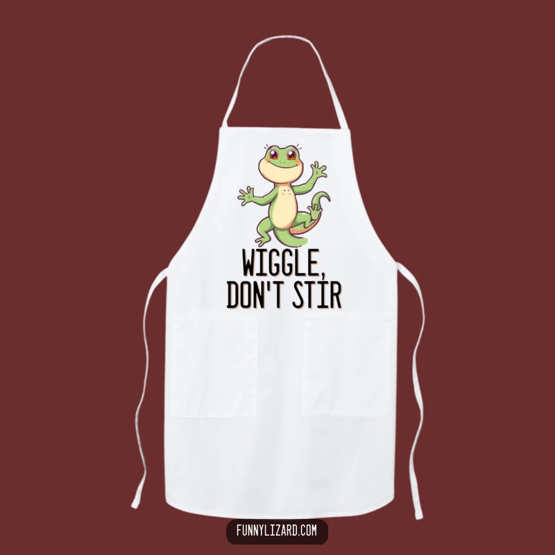 Funny Lizard Dance Kitchen Apron - Hilarious Chef Gift for Party Cooks