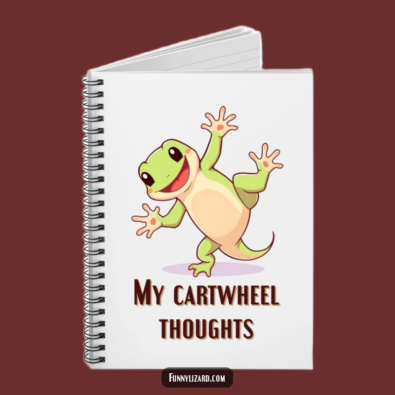 Funny Lizard Cartwheel Notebook: Jot Down Fun with Humorous Flair!