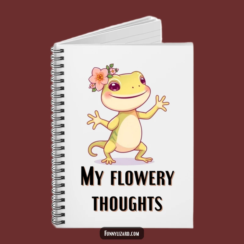 Funny Lizard Flower Crown Notebook: Dancing Journal Gift for Ideas