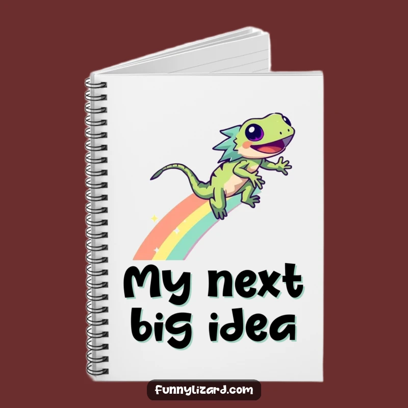 Funny Lizard Rainbow Notebook: Sparkle Zoom Journal Gift for Ideas